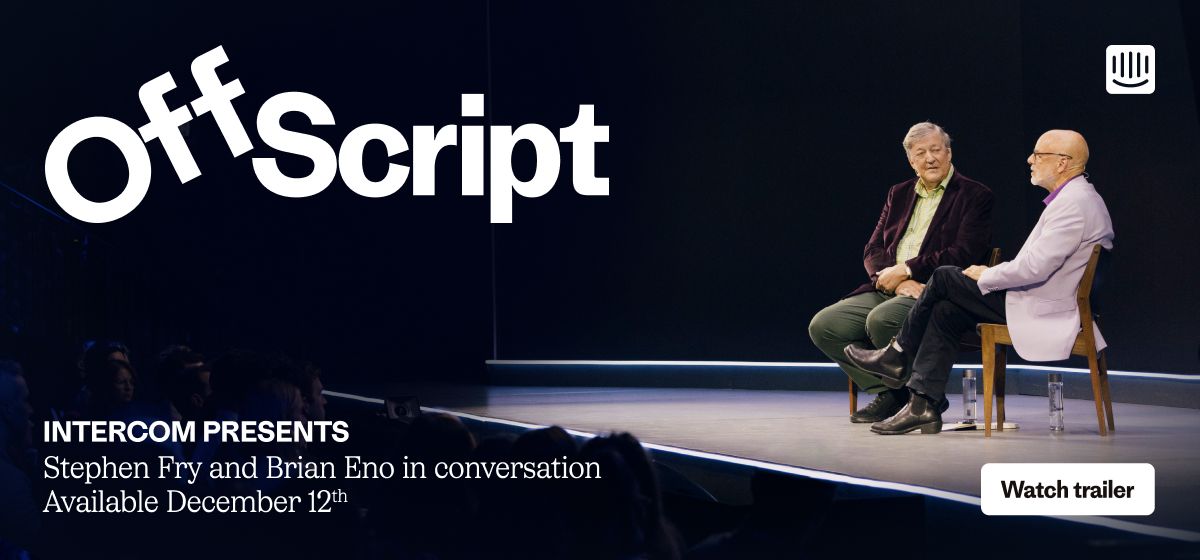 Off Script Episode 7 Brian Eno and Stephen Fry